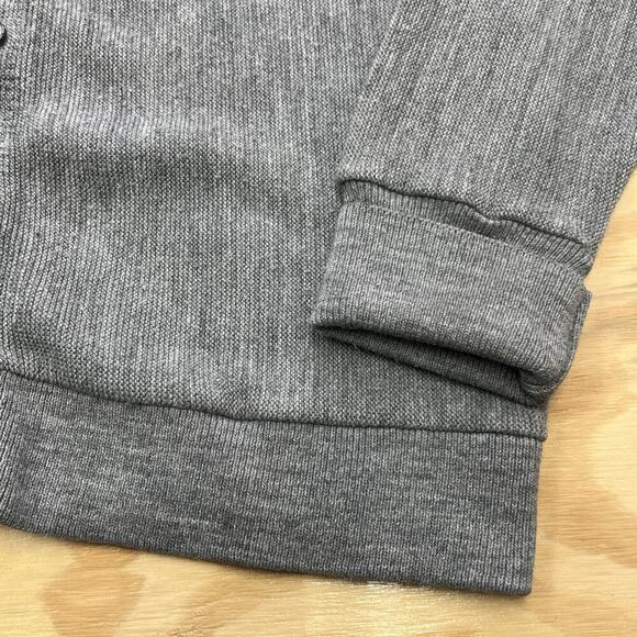 Vintage 80s IZOD Cardigan Sweater Men's Size Large Gray Grandpa Made in USA - Picture 8 of 13